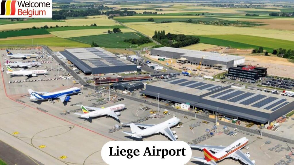 Beschreibung des belgischen Flughafens Lüttich