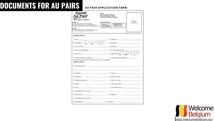 Dokumente für Au-pairs